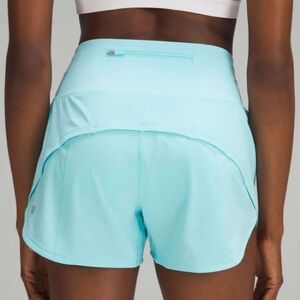 Lululemon Speed Up High-Rise Lined Short 4"
Cyan Blue, Size 8